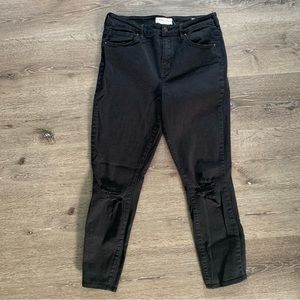 PacSun Black Distressed High Rise Skinny Jeans